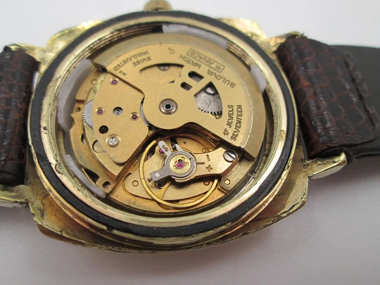 Bulova Oceanographer 333. Acero y chapado oro. Automático. Día y fecha. 1970. Suiza