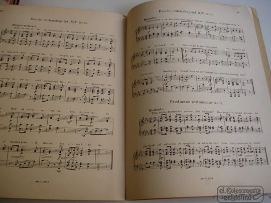 Canciones de Fredman. 1920. Carl M. Bellman. A. Lundquist. Suecia