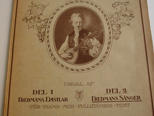 Canciones de Fredman. 1920. Carl M. Bellman. A. Lundquist. Suecia