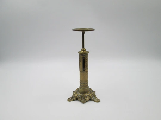 Candlestick brass letter scale. England. 19th century. Joseph & Edmond Ratcliff