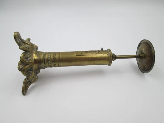 Candlestick brass letter scale. England. 19th century. Joseph & Edmond Ratcliff