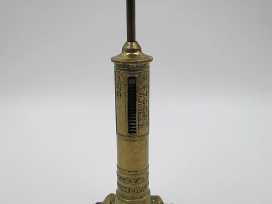 Candlestick brass letter scale. England. 19th century. Joseph & Edmond Ratcliff