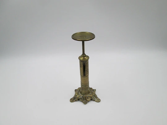 Candlestick brass letter scale. England. 19th century. Joseph & Edmond Ratcliff