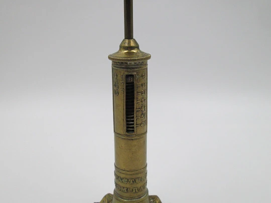 Candlestick brass letter scale. England. 19th century. Joseph & Edmond Ratcliff