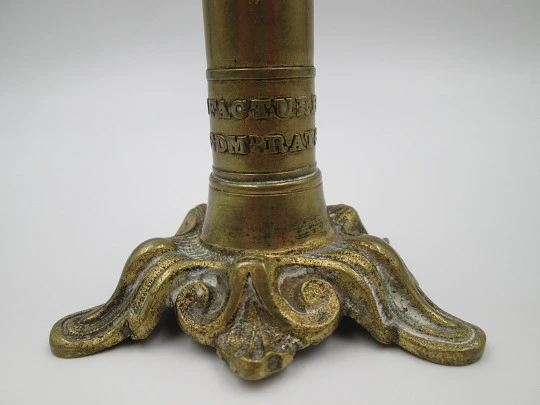 Candlestick brass letter scale. England. 19th century. Joseph & Edmond Ratcliff