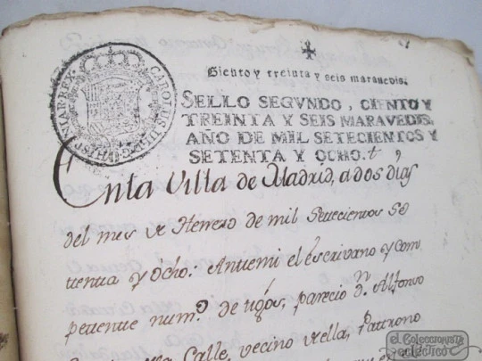Capellanía. Madrid. 1723. Magdalena Martínez. 33 hojas