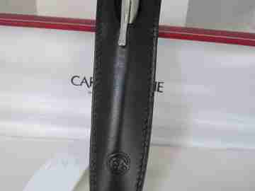 Caran d'Ache Ecridor XS Retro. Metal plateado. Estuche y funda