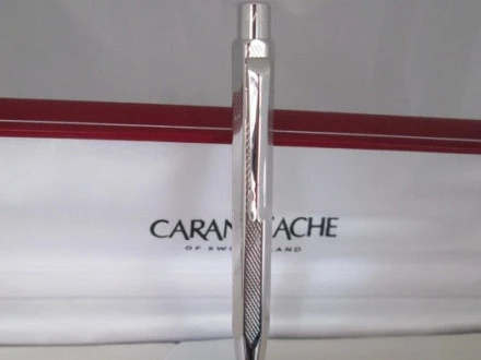 Caran D'ache Ecridor Xs Retro, Silver Plated, Box, Leather Cover