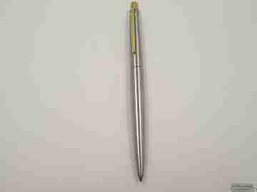 Caran d'Ache. Swiss. Steel and gold-plated. 1990's. Sword clip