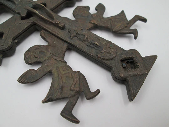 Caravaca cross. 19th century. Bronze. Spain. Characters