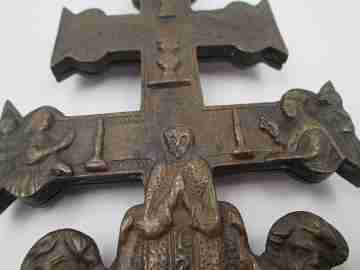 Caravaca cross. 19th century. Bronze. Spain. Characters