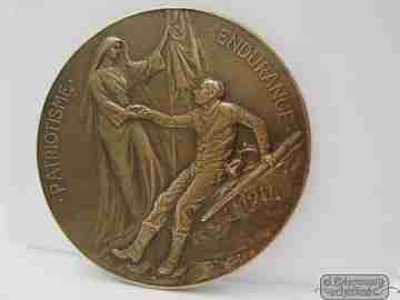 Cardinal Joseph Mercier. Belgium. 1914. Bronze. J. Jourdain