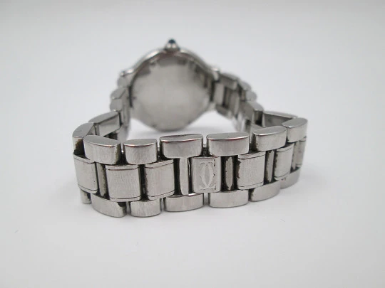 Cartier Must 21. Stainless steel. Quartz. Ladie's. 1990's. Bracelet. Original box