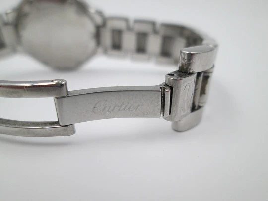 Cartier Must 21. Stainless steel. Quartz. Ladie's. 1990's. Bracelet. Original box