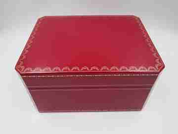 Cartier Pasha Seatimer 100 meters. Steel. Automatic. Calendar. Leather strap. Box