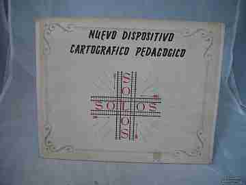 Cartographic pedagogical device Solos. 1956. Spain maps