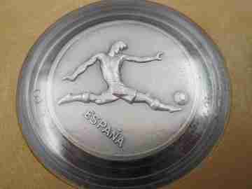 Case three sterling silver commemorative medals 1982 FIFA World Cup Spain