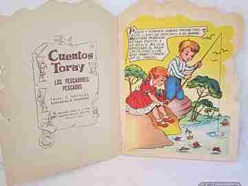 Caught fishermen. 1958. Toray publisher. Die-cut book. R. Galcerán