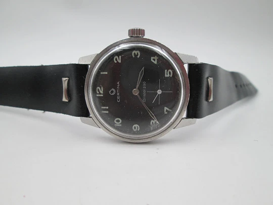 Certina Bristol 230. Stainless steel. Manual wind. Small second hand. 1970's