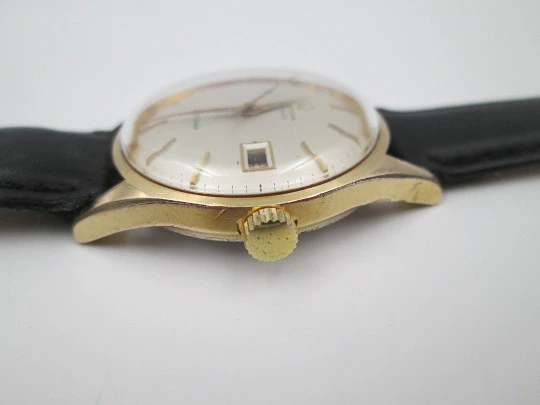 Certina Certidate. 20 microns gold plated & steel. Automatic. Calendar. 1960's. Swiss