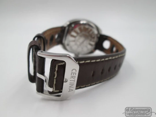 Certina DS-2 Turtle. Stainless steel. Automatic. 1970's. Date. Strap