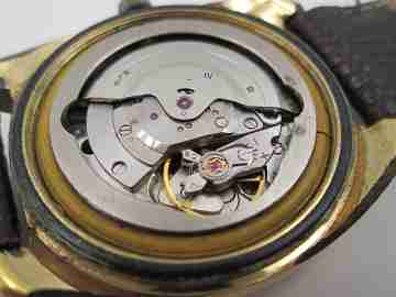 Certina DS-2 Turtle. Steel & gold plated. Automatic. Strap. Calendar. 1970's