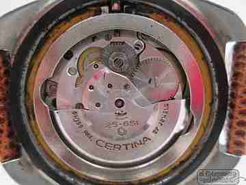 Certina DS-2. Stainless steel. Automatic. 1970's. Calendar. Grey dial
