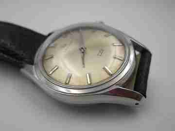 Certina DS Turtle. Stainless steel. Manual wind. Leather strap. Swiss. 1960's