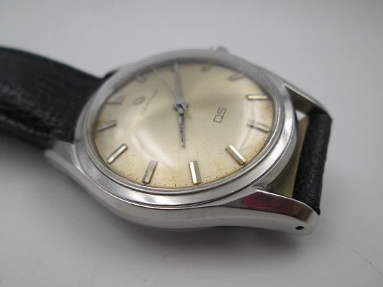 Certina DS Turtle. Stainless steel. Manual wind. Leather strap. Swiss. 1960's