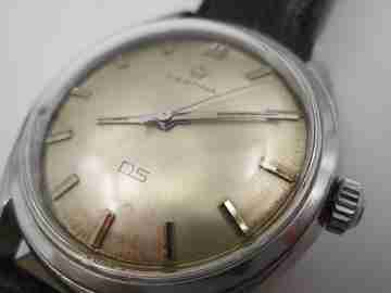 Certina DS Turtle. Stainless steel. Manual wind. Leather strap. Swiss. 1960's