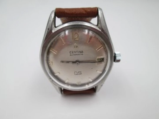 Certina DS. Stainless steel. Automatic. 1970's. Calendar. Swiss. Strap