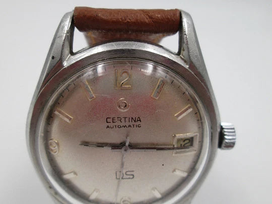 Certina DS. Stainless steel. Automatic. 1970's. Calendar. Swiss. Strap