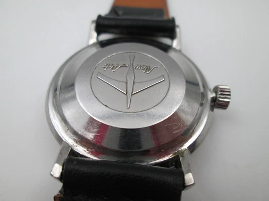 Certina New Art. Stainless steel. Automatic. Calendar. Strap. 1960's