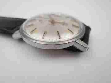 Certina New Art. Stainless steel. Automatic. Calendar. Strap. 1960's