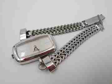 Certina Oro ladie's wristwatch. Manual wind. 1960's. Steel & chromed metal