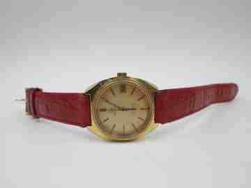 Certina. Gold plated and stainless steel. Manual wind. Calendar. 1960's. Swiss
