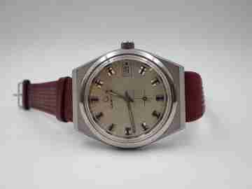 Certina. Stainless steel. Manual wind. Grey dial. Calendar. Second hand. 1970's
