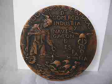Chambers of Commerce and Industry. 1886-1986. Bronze