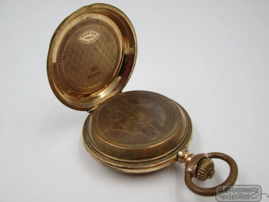 Charles Edward Lardet Fleurier Suisse pocket watch. 15 gems