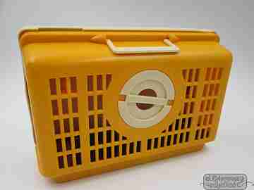 Children's money box Bullycan. Plastic & cardboard. 1970's. TV Tennis