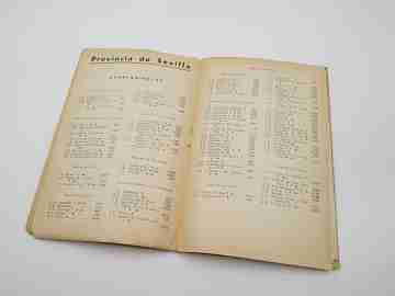 Chorographic charts. Coated fabric Sevilla map. Martin publisher. Colour. 1954