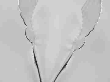 Christofle articulated asparagus pliers / tongs. Silver plated metal. 1920's. France