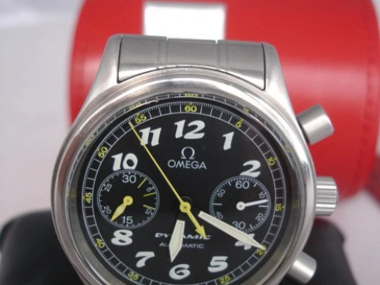 Chronograph. Automatic. Omega Dynamic. Stainless steel. Near mint