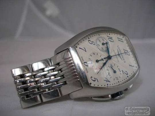 Chronograph. Longines Evidenza. Automatic. Swiss made. Calendar