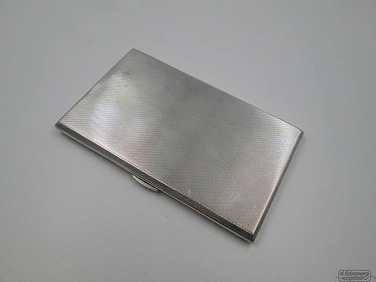 Cigarette case. Sterling silver and vermeil. 1920's. Turner & Simpson. UK