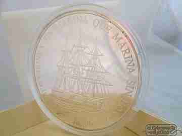 Cincuentín Marina Española. 25 Ecu. Plata de ley 925 milésimas. 1996