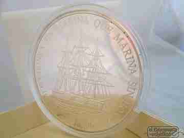 Cincuentín Spanish Navy. 25 Ecu. 925 Sterling silver. 1996