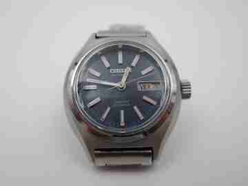 Citizen 28800 lady wristwatch. Steel. Automatic. Date & day. 1970's. Japan