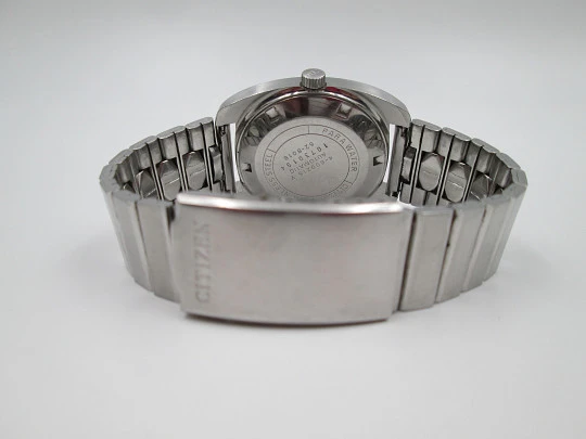 Citizen automatic men's wristwatch. Stainless steel. Calendar. Bracelet. Japan. 1970's