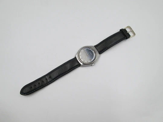 Citizen New Master automatic watch. Stainless steel. Calendar. Blue sphere. Japan. 1970's